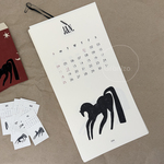 2026 Calendar｜nahorse calendar｜午｜手描き×版画風アートカレンダー｜マーメイド/麻紙｜数量限定