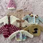 【セール】リカちゃん手編みセーター　7枚+帽子