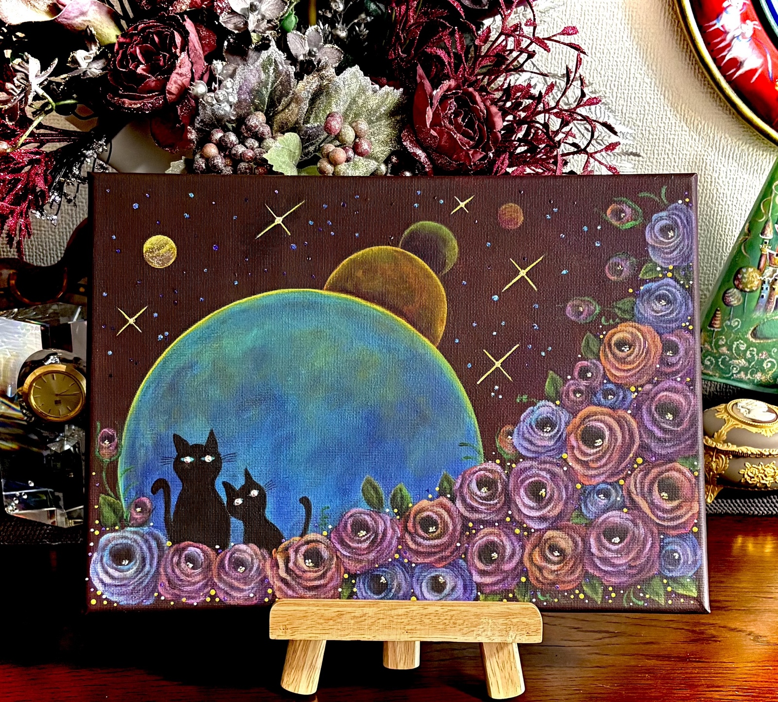 アートパネル「宇宙に一番近い花園」(原画、1点もの)