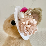 花と🐰のキラキラハット【大】