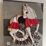 馬の押絵色紙