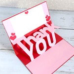 バレンタインthank youカード☆二つハート