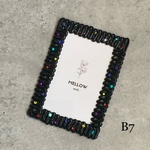  【B7トレカケース】硬質ケース ホイップデコ　『jewelry』no.25       black × mix color bijou