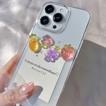 R115見てるよ？フルーツ畑　韓国風  フルーツキャラクター   スマホケース　透明　クリアケース　iPhoneケース　Androidケース