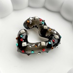 HEART earcuff ( Magical black )// 片耳用 