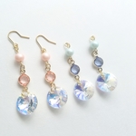 【送料無料】ゆらゆらキラキラピアス/ノンホールピアス