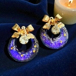 ピアス「夜空のクリスマスリース」