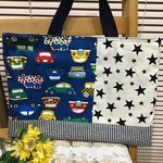 【再14】ロケットワッペン30×32❤️持ち手サービスひも色選べる男の子お着替え ⭐️体操着入れ巾着⭐️オムツ入れ巾着などにシンプル