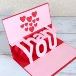 バレンタインthank youカード☆小さなハート