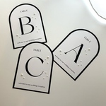 1枚100円  パール付き　テーブルナンバー　結婚式　ペーパーアイテム