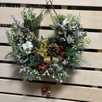 クリスマス馬蹄形リース
