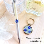 スワロフスキー　キーリング　ギフトセット　ガラスペン　キーホルダー　バッグチャーム　🌼