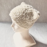 ふわもこプードル♡猫耳ニット帽  ベージュ