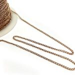 チェーン 1m キヘイ★kb21/ブロンズゴールド★幅約2.2mm キヘイチェーン アクセサリーチェーン
