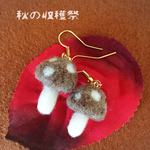 送料込🍁秋のキノコピアス