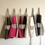 カラフルリネンの子供エプロン  4サイズ（80〜160）