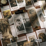 送料無料【P422コラージュ素材】海外紙モノ  硫酸紙　ジャンクジャーナル　デザインペーパー　ヴィンテージ  レトロ