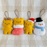 ぽてでぃ　クリスマスオーナメント4点セット