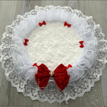 あったか🔆リボンカフェマット⛄️直径54cm(着座28cm)ミニサイズ