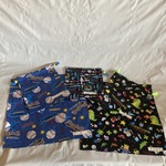 【ｍ様オーダー品】両方から紐を引く巾着給食袋ナフキンランチョンマット★野球スポーツ