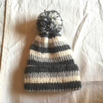専用です！ポンポンの付いたボーダーニット帽