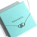 限定価格【TIFFANY&CO.】美しい曲線美　Wフープネックレスネックレス／シルバー925優美な曲線が魅せる永遠の雫／ヴィンテージ  ペンダントシルバーアクセサリー　ヴィンテージティファニーメンズ