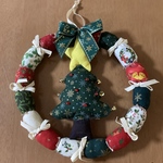 クリスマスリース(パッチワーク)