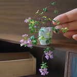 ミニチュア 観葉植物 ブーゲンビリア 粘土製 ドールハウス ミニチュアハウス 贈り物