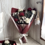 バラとラベンダーの花束2