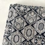 108cm×50cm  インド刺繍生地　ブラック