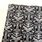 110cm×50cm  インド刺繍生地　ブラック