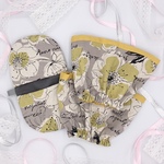 アームカバー(ショート丈)＆鍋つかみ(1点)のセット♡プレゼントにおすすめ！【イエロー】