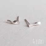 【再販】- Silver -  Twisted  ピアス