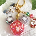 幸せを呼ぶオルゴナイトキーホルダーくまちゃん