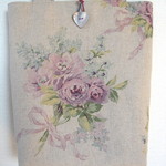 【ちょっとお出かけバッグ♪ＹＵＷＡのベージュ＆薄紫薔薇模様♪】
