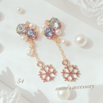 【54】冬先取り★アナ雪  エルサモチーフ＊ピアス(イヤリング)