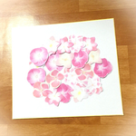 20枚♡大きなピンク紫陽花シール