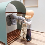 ハンガーラック＆ハンガー3本セット ソリッドシリーズ【オビツ11サイズ】受注制作　
