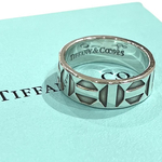 希少【TIFFANY&CO】2060パロマ・ピカソ ゼリージュリング 指輪18号／シルバー925／建築美が宿る名作デザイン　クリスマス　ペアリング　メンズ指輪　ヴィンテージリング　アンティーク極美品