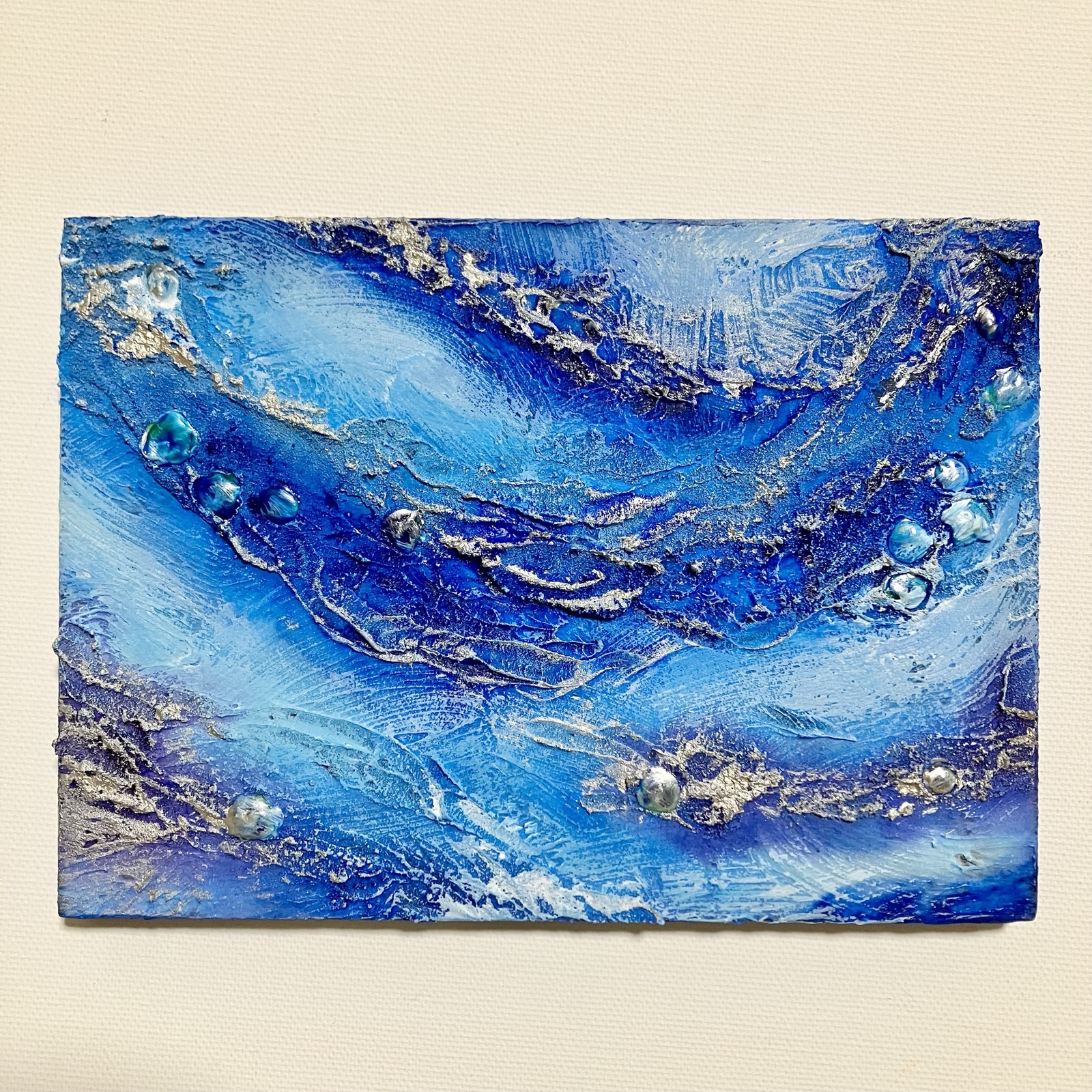 静寂の中で」抽象画A4原画 - shop wishi | minne byGMOペパボ 国内最大