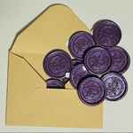 thank you封蠟シール10枚セット≪バイオレット≫