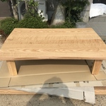 天然風リビングテーブル折りたたみ式135日本製