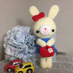 【再販4☆】オシャレうさぎちゃんの編みぐるみ☆