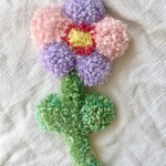 パステルカラーのお花
