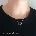 ハートモチーフのシンプルネックレス