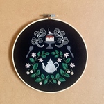 刺繍フレーム　ティータイム