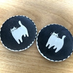 白い猫の小皿　小皿　豆皿