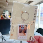 キーホルダー 【ミニ】 【傘寿D】 プチギフト ギフト フォトキーホルダー 写真 手書き メッセージ プレゼント 似顔絵 傘寿 おじいちゃん おばあちゃん 記念品 