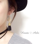 ＊5色展開＊ シンプル タッセルピアス/イヤリング