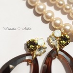 ＊べっ甲＊インパクト ピアス/イヤリング